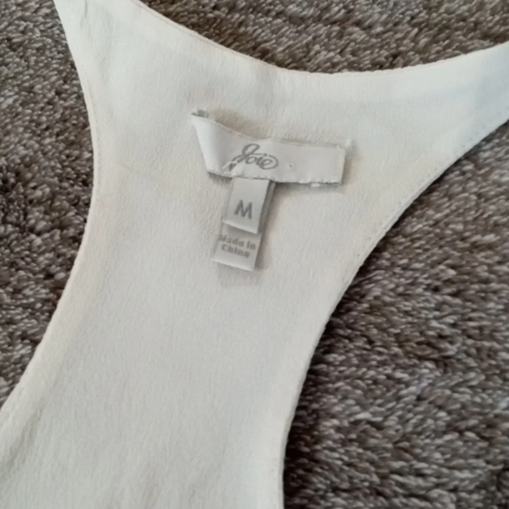 Joie cream silk racerback pocket tank - Picture 3 of 7